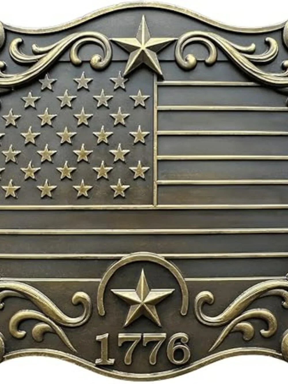 NEW American Flag & Stars Cowboy Belt Buckle‎ Americana Men or Women